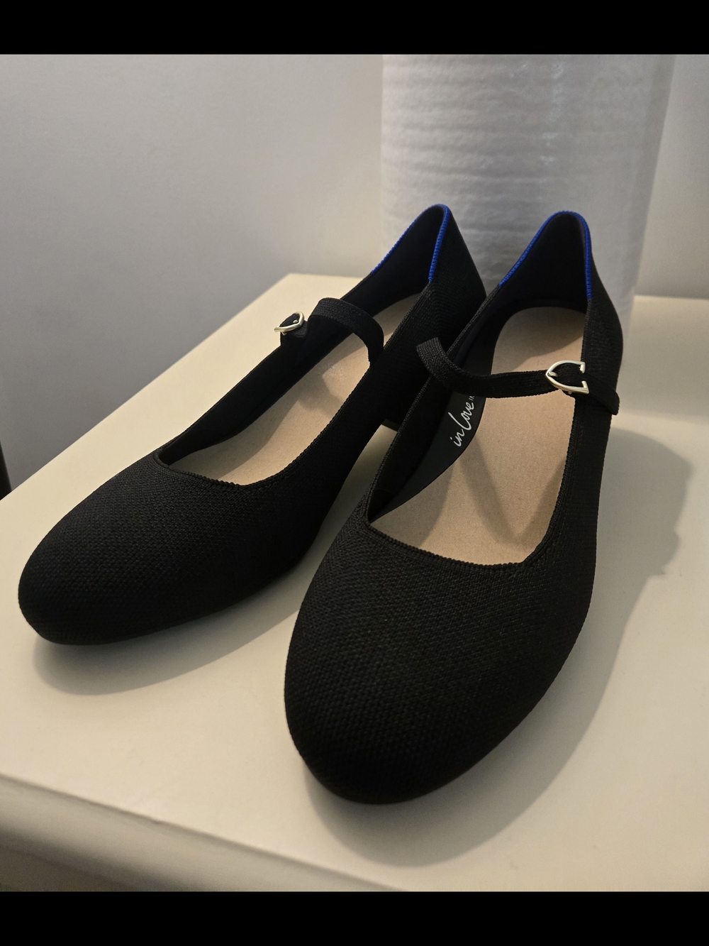 Rothy's Black The Mary Jane Heel with Strap